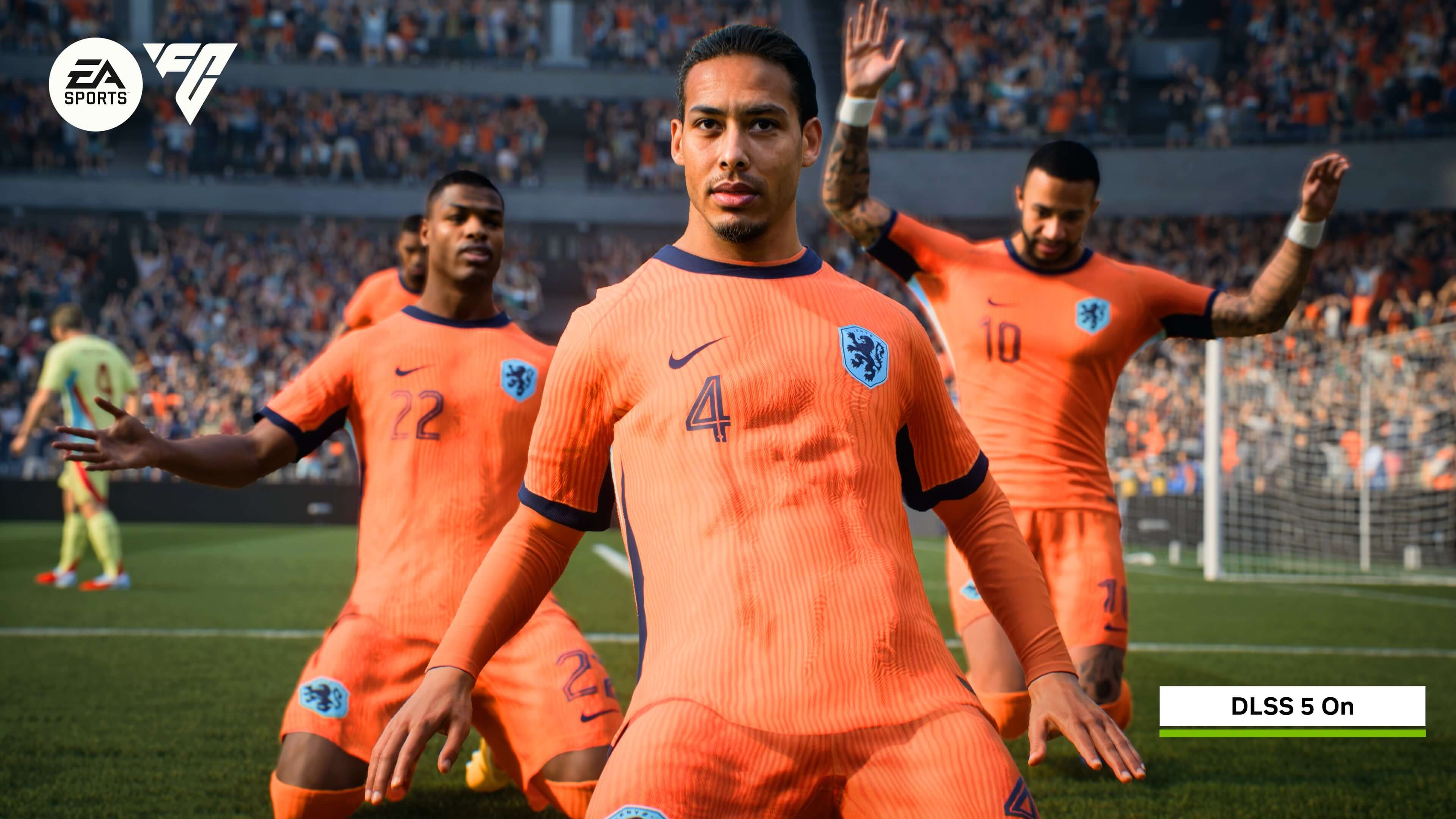 EA Sports FC 26 DLSS 5 comparison scene 2 - DLSS 5 ON