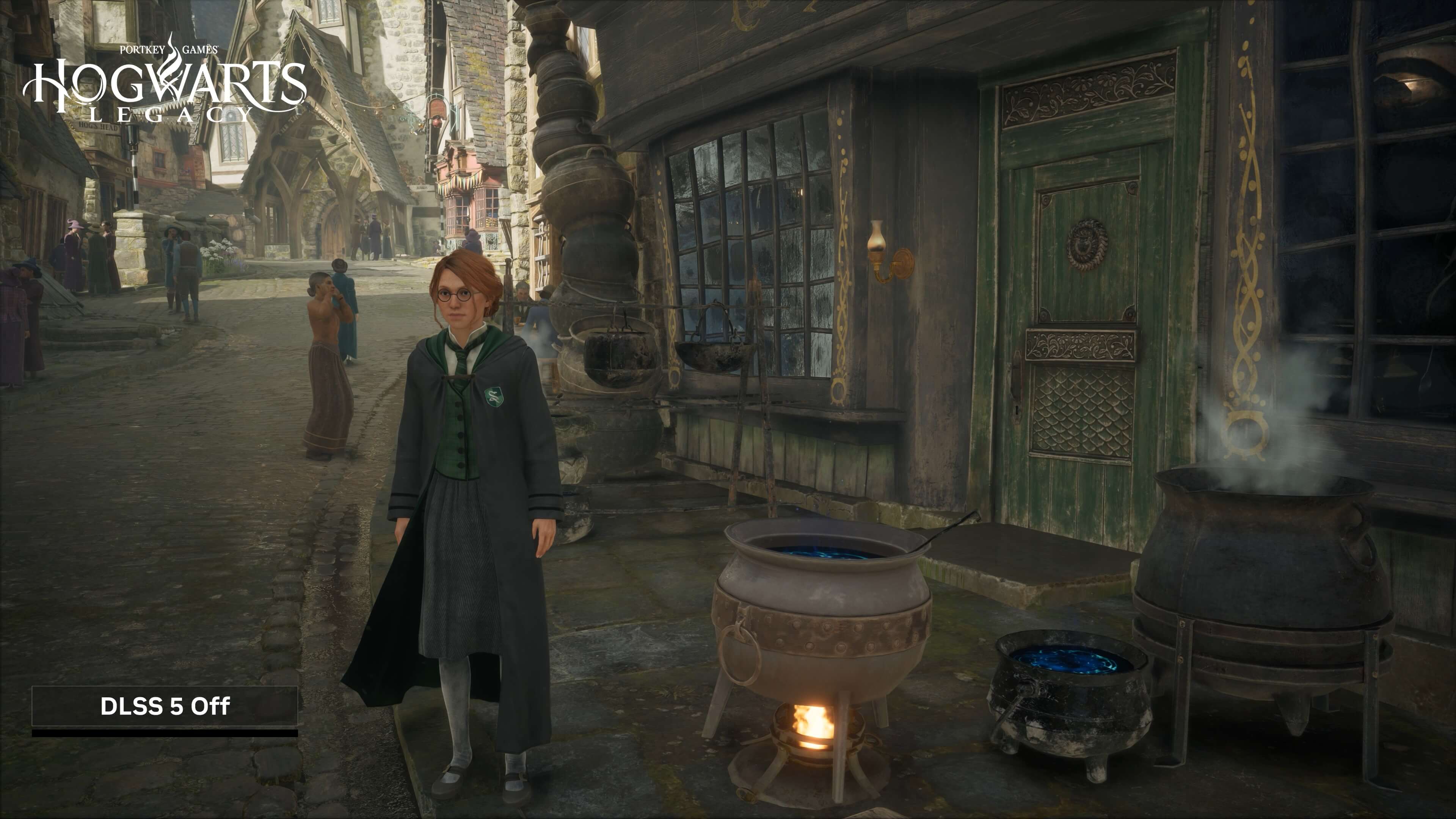 Hogwarts Legacy DLSS 5 comparison scene 2 - DLSS OFF