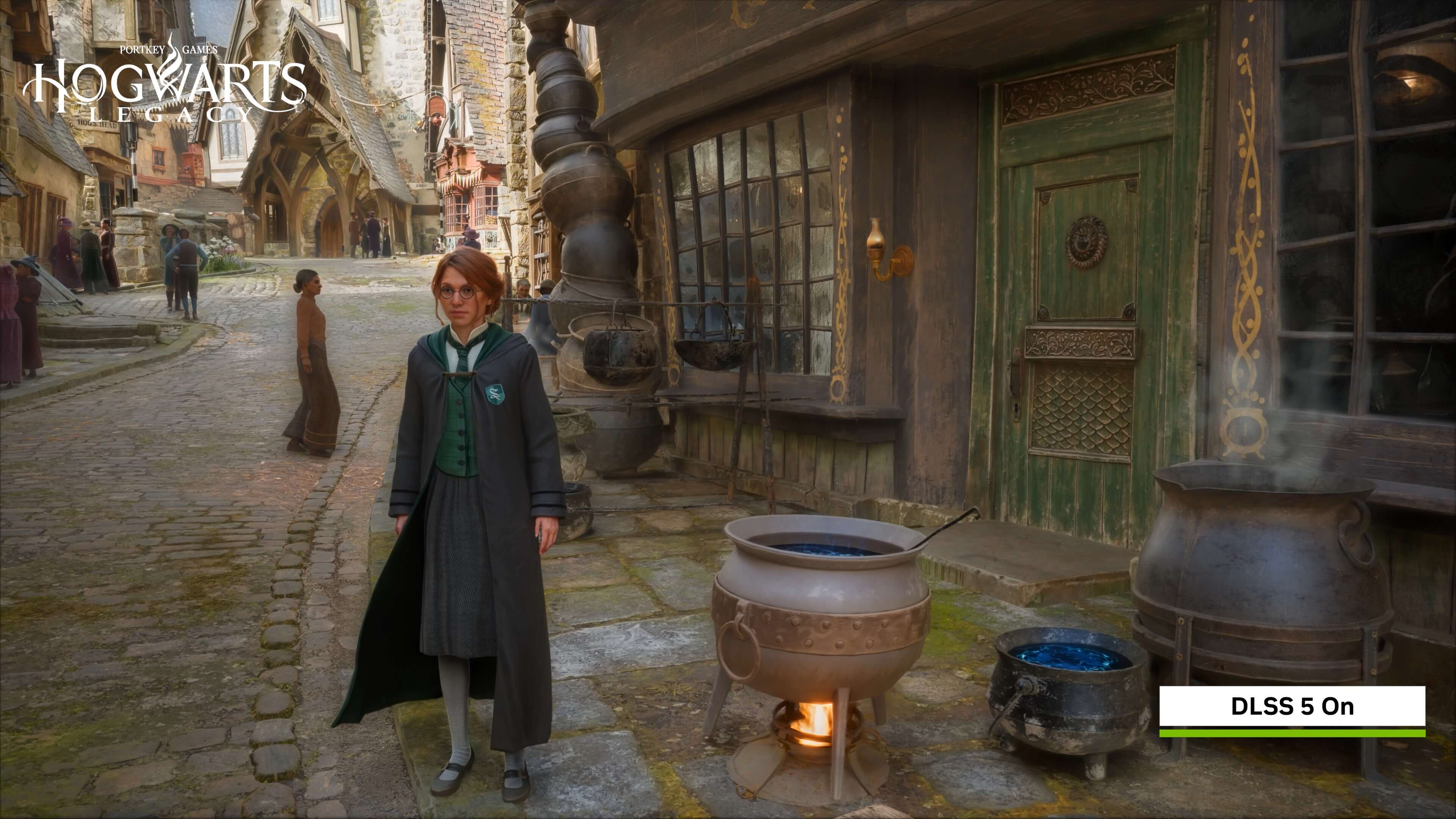 Hogwarts Legacy DLSS 5 comparison scene 2 - DLSS 5 ON